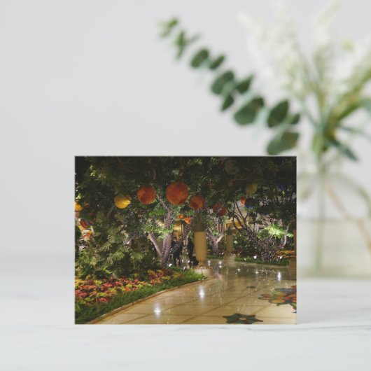 Briefkaart binnenshuis Garden Wynn Atrium Las Vega (Staand voorkant)