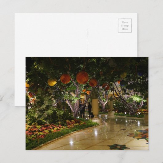 Briefkaart binnenshuis Garden Wynn Atrium Las Vega (Voorkant / Achterkant)