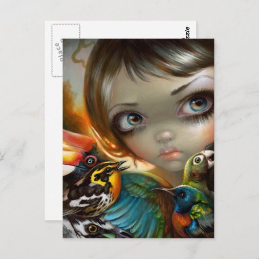 briefkaart "Birdsong 2" (Voorkant / Achterkant)