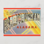 Briefkaart Birmingham Alabama (Voorkant)