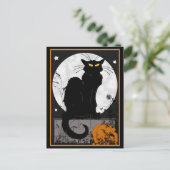 briefkaart "Black Cat" (Staand voorkant)