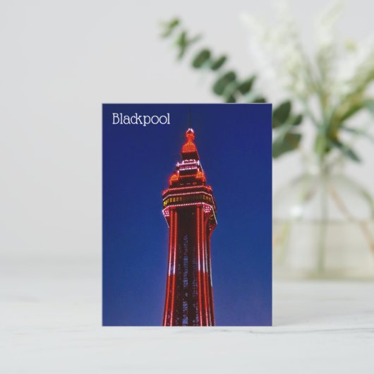 Briefkaart Blackpool Tower (Staand voorkant)