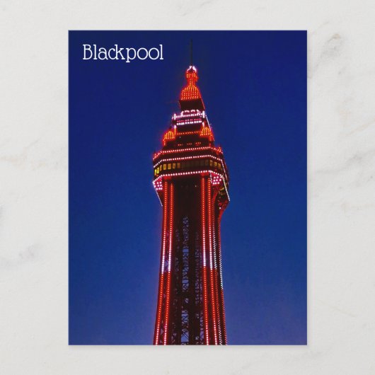 Briefkaart Blackpool Tower (Voorkant)