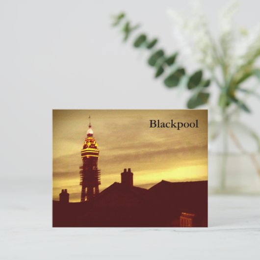 Briefkaart Blackpool Tower (Staand voorkant)