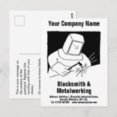Briefkaart Blacksmith & Metalworking Services (Voorkant / Achterkant)