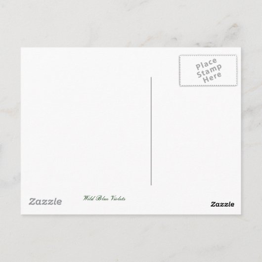 Briefkaart Blauw geweld (Achterkant)