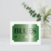 briefkaart BLAUW (groen) (Staand voorkant)