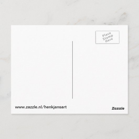 briefkaart BLAUW (groen) (Achterkant)