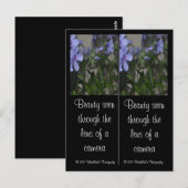 Briefkaart blauwe Bladwijzer (Voorkant / Achterkant)