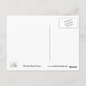 Briefkaart - Blauwe bloemen (Achterkant)