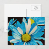 Briefkaart blauwe bloemen (Voorkant / Achterkant)