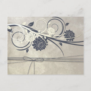 Briefkaart Blauwe Bloemen
