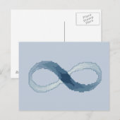Briefkaart Blauwe Infiniteit (Voorkant / Achterkant)