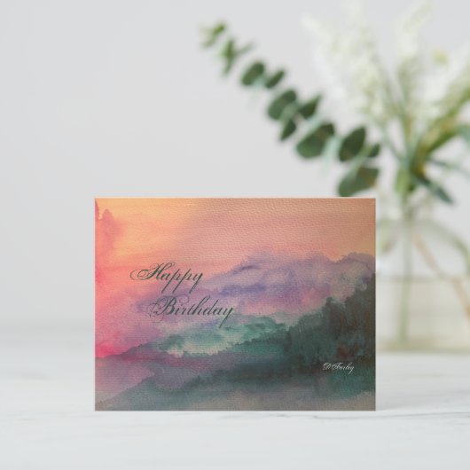 Briefkaart Blauwe Ridge Mountains (Staand voorkant)