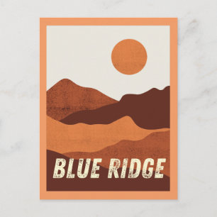 Briefkaart Blauwe Ridge Mountains