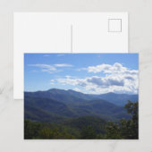 Briefkaart Blauwe Ridge Mountains (Voorkant / Achterkant)