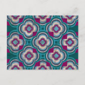 Briefkaart blauwgroen reflecties (Voorkant)