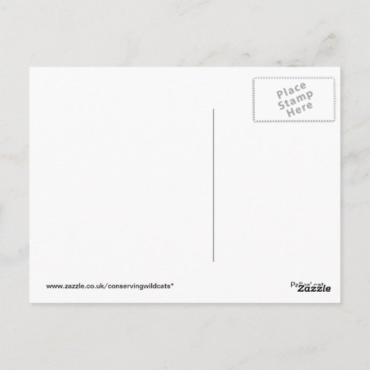 Briefkaart - bleekkat (Achterkant)