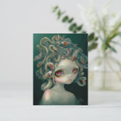 briefkaart "Bleke Medusa" (Staand voorkant)