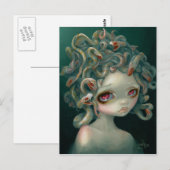 briefkaart "Bleke Medusa" (Voorkant / Achterkant)