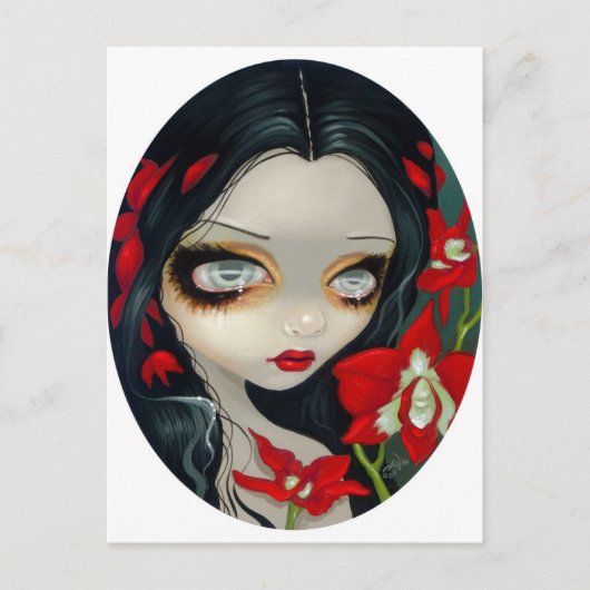 briefkaart "Bloedorchidee" (Voorkant)