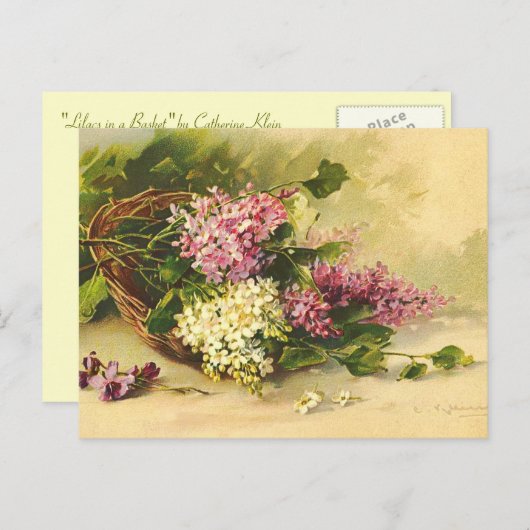 Briefkaart bloemen (Voorkant / Achterkant)