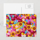 Briefkaart bloemen (Voorkant / Achterkant)