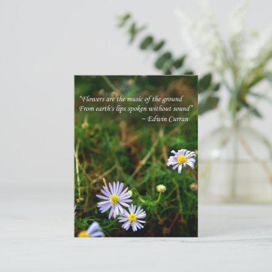 Briefkaart bloemen (Staand voorkant)