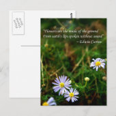 Briefkaart bloemen (Voorkant / Achterkant)