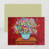Briefkaart BLOEMEN (Voorkant / Achterkant)