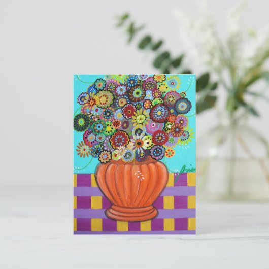 Briefkaart BLOEMEN (Staand voorkant)