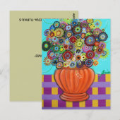 Briefkaart BLOEMEN (Voorkant / Achterkant)