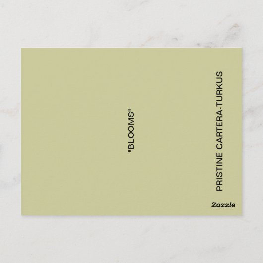 Briefkaart BLOEMEN (Achterkant)