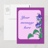 Briefkaart Bloemenrand (Voorkant / Achterkant)
