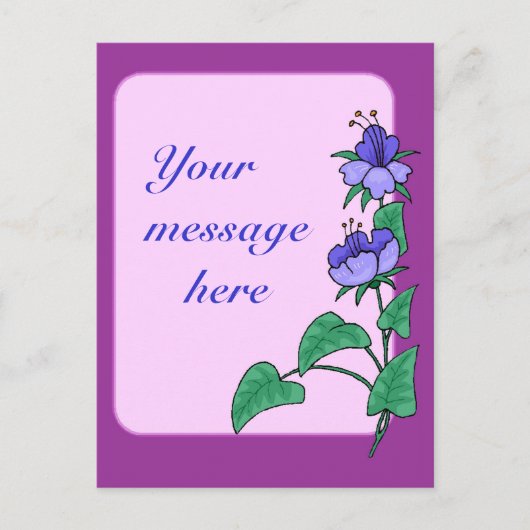 Briefkaart Bloemenrand (Voorkant)