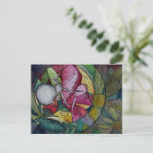 Briefkaart: "Bloemspin" Briefkaart (Staand voorkant)