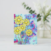 Briefkaart bloesems (Staand voorkant)