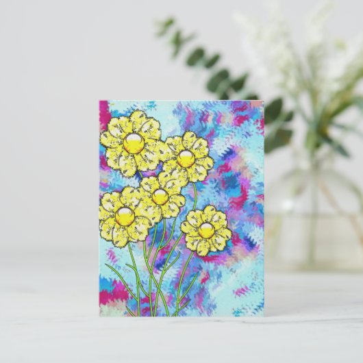 Briefkaart bloesems (Staand voorkant)