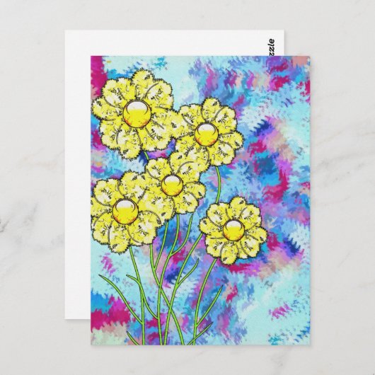 Briefkaart bloesems (Voorkant / Achterkant)