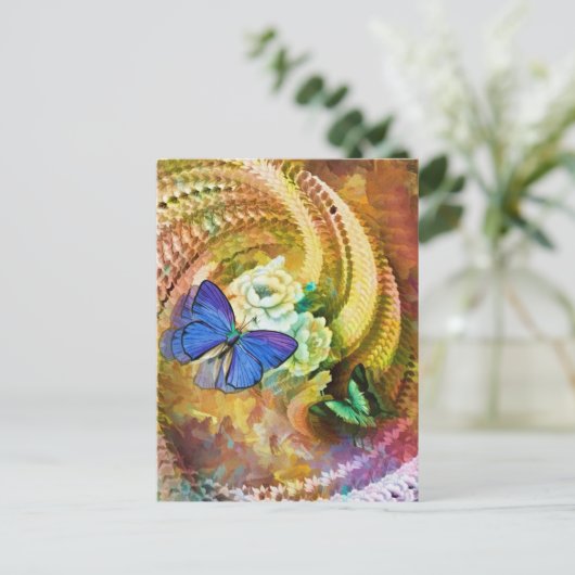 Briefkaart bloesems (Staand voorkant)