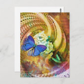 Briefkaart bloesems (Voorkant / Achterkant)