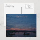 Briefkaart Blok Island (Voorkant / Achterkant)