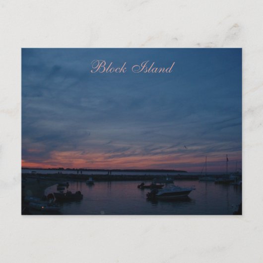 Briefkaart Blok Island (Voorkant)