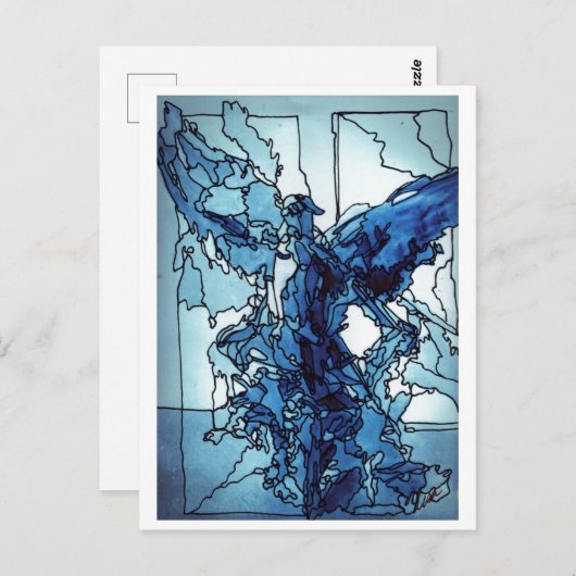 Briefkaart Blue Angel (Voorkant / Achterkant)