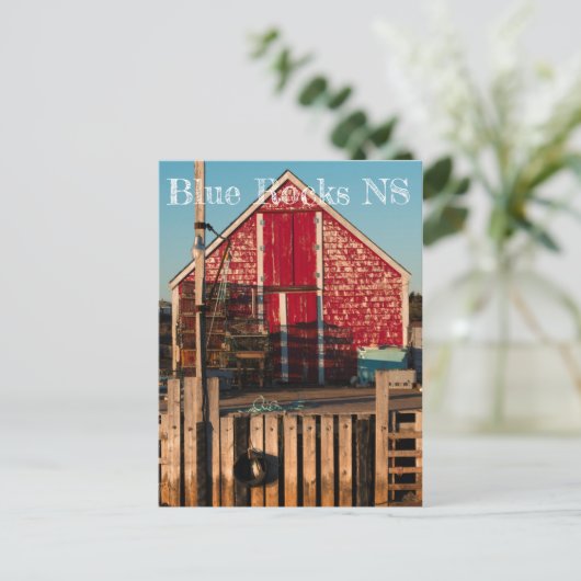 Briefkaart - Blue Rocks NS (Staand voorkant)