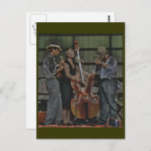 Briefkaart Bluegrass Trio (Voorkant / Achterkant)