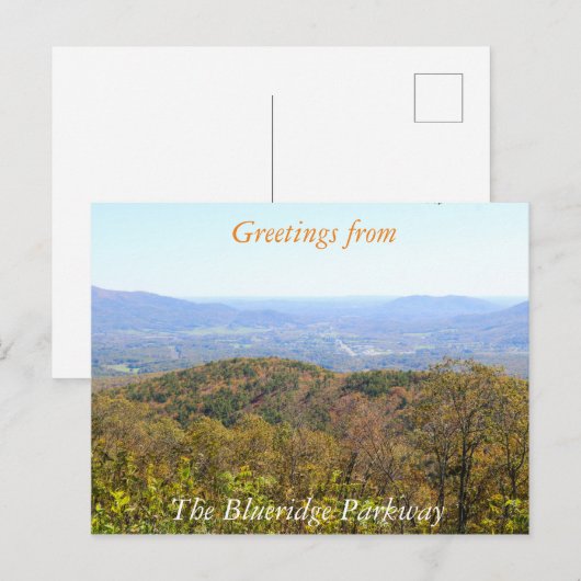 Briefkaart Blueridge Parkway (Voorkant / Achterkant)