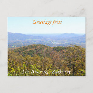 Briefkaart Blueridge Parkway