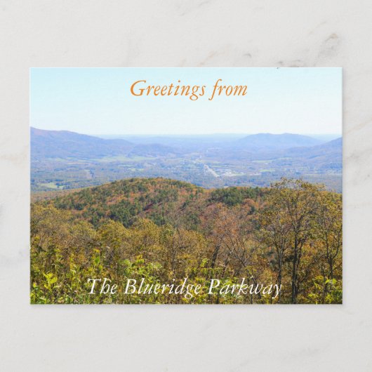 Briefkaart Blueridge Parkway (Voorkant)