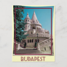 Briefkaart boedapest Vintage Travel Poster